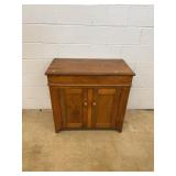 Antique Drysink with Hinged Top Lid