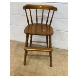 Youth High Chair with Spindle Back