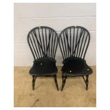 Black Windsor Side Chairs