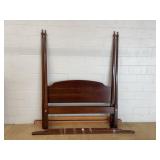 Queen Size Mahogany Four-Poster Bed Frame