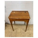 Vintage Writing Desk w/ 2 Inkwells
