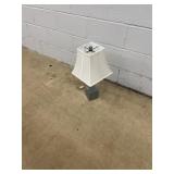 Table Lamp with White Square Shade