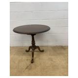 Mahogany Round Birdcage Tilt-Top Table