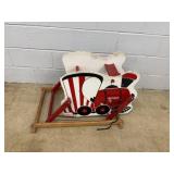 Safet-Glide Wooden Train Rocker
