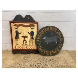 Contemporary Painted Wooden Trade Signs