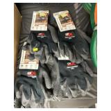 4 Pair of New Latex Dipped Work Gloves