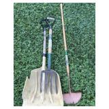 Shovel w/ Potato Fork & Scraper