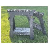 (2) Plastic Folding Saw Horses