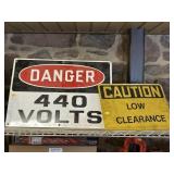 (2) Metal Signs