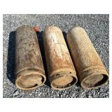 (3) Gas Cylinder Bottles