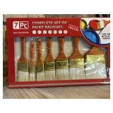 New 7pc Paint Brush Set