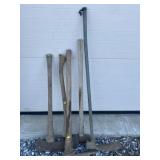 Assortment of Axes & Sledgehammer