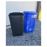 (2) 45gal Trash Can
