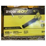 New Ryobi 40v Blower