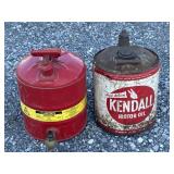 (2) 5gal Fuel & Oil Cans