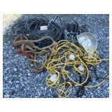 Work Lights w/ Snow Chains & Electrical Wire