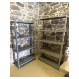 (2) Metal Utility Shelves