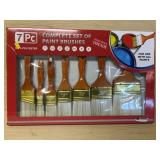 New 7pc Paint Brush Set