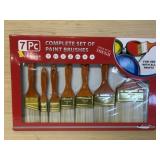 New 7pc Paint Brush Set