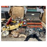 Lawn Sprinkler, Oil Cans, Chargers & Toolbox