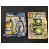 (2) Rechargeable Headlamps w/ Chalk Line