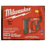 New Milwaukee M12 Pin Nailer
