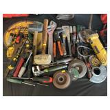 Large Assortment of Hand Tools w/ Angle Grinder