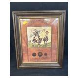 (3) Framed Barber Coins