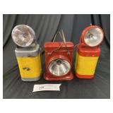 (3) Vintage Battery-Powered Lanterns