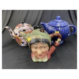 (3) Decorative Teapots