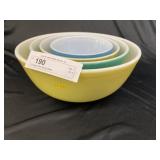 (4) Vintage Pyrex Mixing Bowls
