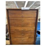 7 Drawer Wooden Storage Cabinet