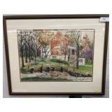 Signed Framed Watercolor