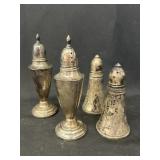 (4) Sterling Silver Weighted Shakers