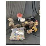 Cast Iron Collectibles w/ Marbles