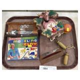 Cuckoo Clock & Modeling Clay & Screw Driver
