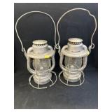 (2) New York Central Railroad Lanterns
