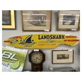 Landshark Wood Sign