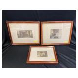(3) Wallace Nutting Framed Prints