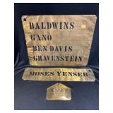 3 Vintage Brass Stencils