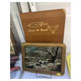 Charles Russell Artist Book w/ Painted Slate