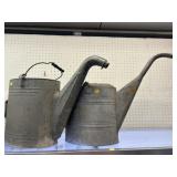 2 Galvanized Sprinkling Cans