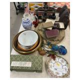 Flat Irons, Balance Scales, Serving Bowl, & Misc