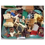 Assortment of Doll Furniture and Accessories