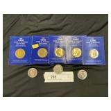 (8) Post-645 Kennedy 1/2 Dollars