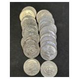 (24) Post-64 Kennedy 1/2 Dollars