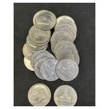 (24) Post-64 Kennedy 1/2 Dollars