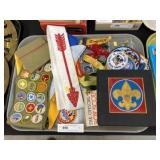 Assortment of Boy Scout Patches, Pins, & Etc.