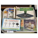 Grouping of HO Scale Building Kits & Accessories