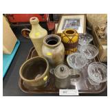 Sherberts w/ Stoneware Bottles, & Storage Crocks